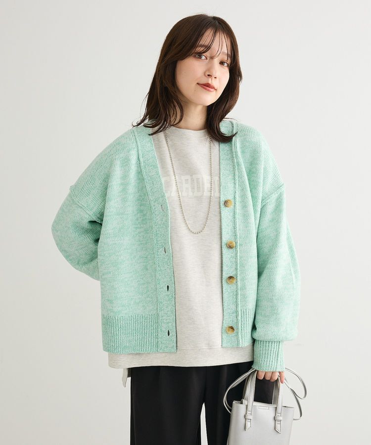 Green Parks「MIXニットカーディガン」|カーディガン|