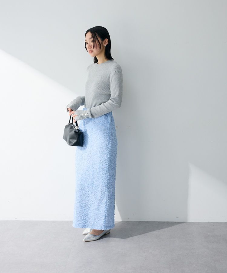 Green Parks「袖口金釦リブニットプルオーバー」|ニット・セーター|