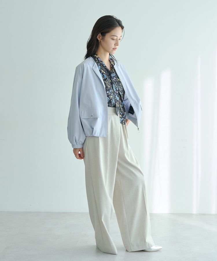 YECCA VECCA「ボタニカルフラワー柄ボウタイブラウス」|シャツ・ブラウス|