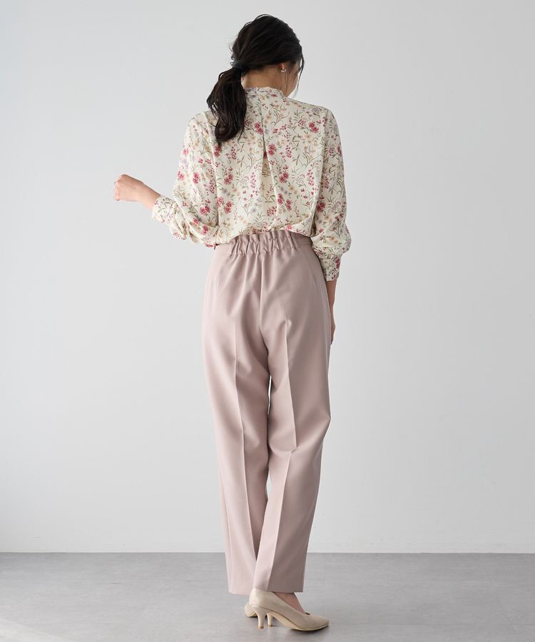 YECCA VECCA「ボタニカルフラワー柄ボウタイブラウス」|シャツ・ブラウス|