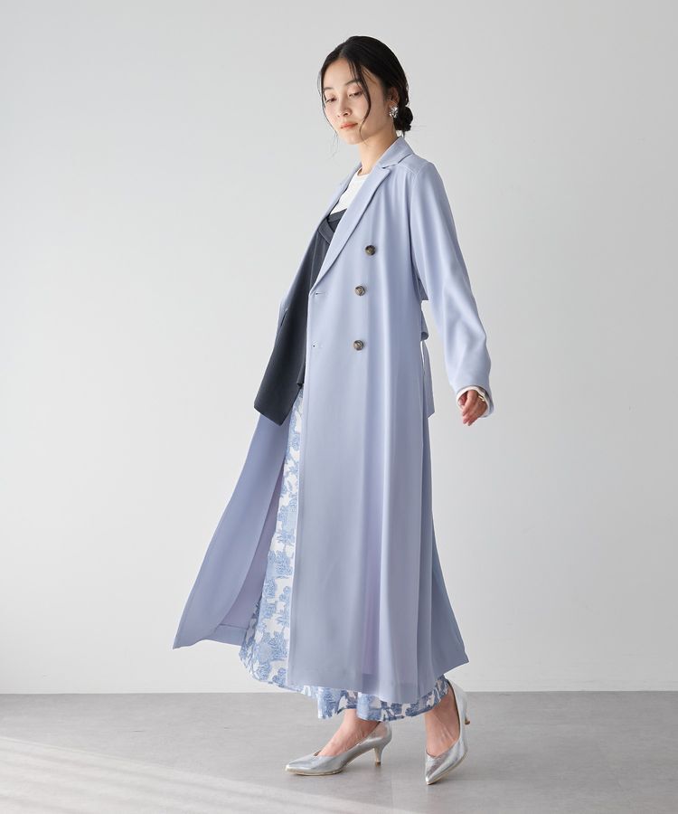 YECCA VECCA「【UVカット/花粉ガード】素材MIXトレンチコート」|トレンチコート|