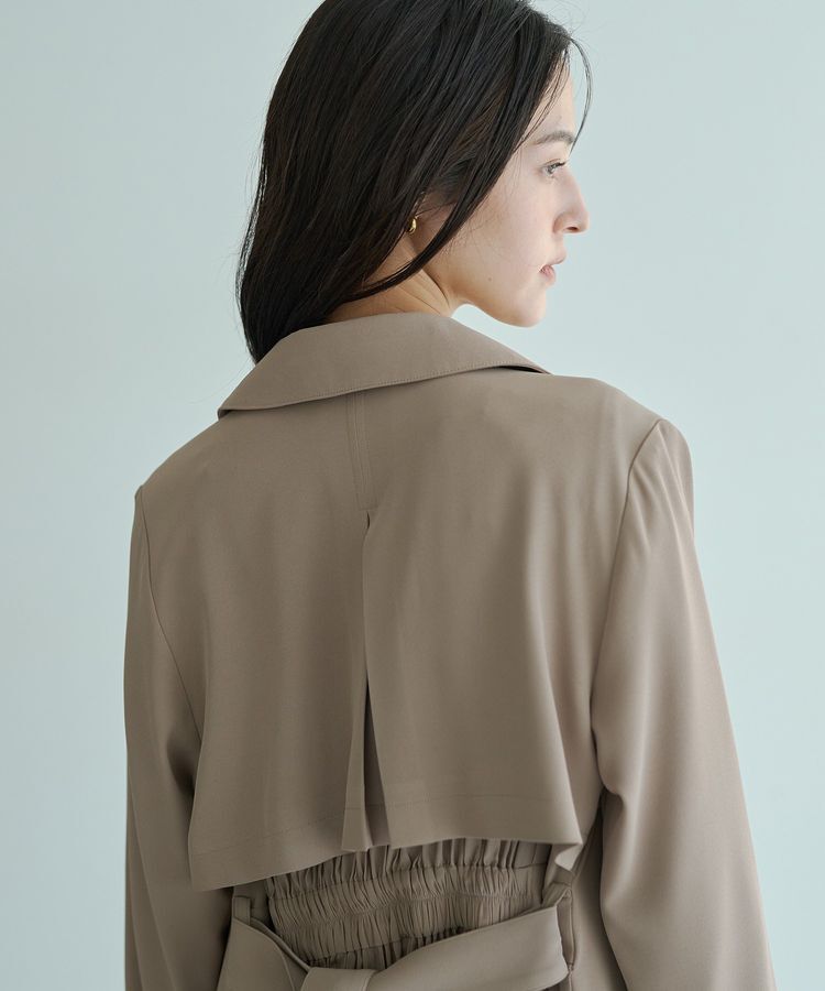 YECCA VECCA「【UVカット/花粉ガード】素材MIXトレンチコート」|トレンチコート|