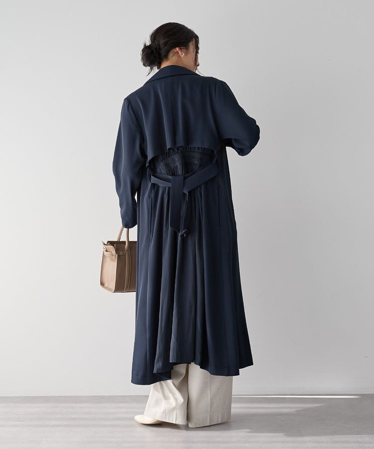YECCA VECCA「【UVカット/花粉ガード】素材MIXトレンチコート」|トレンチコート|