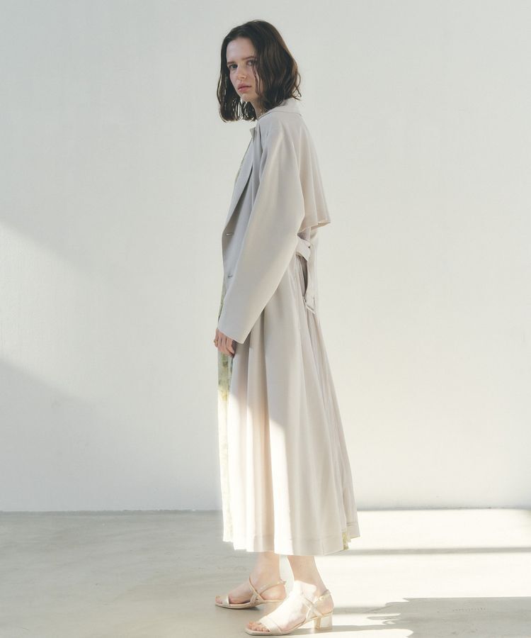 YECCA VECCA「【UVカット/花粉ガード】素材MIXトレンチコート」|トレンチコート|