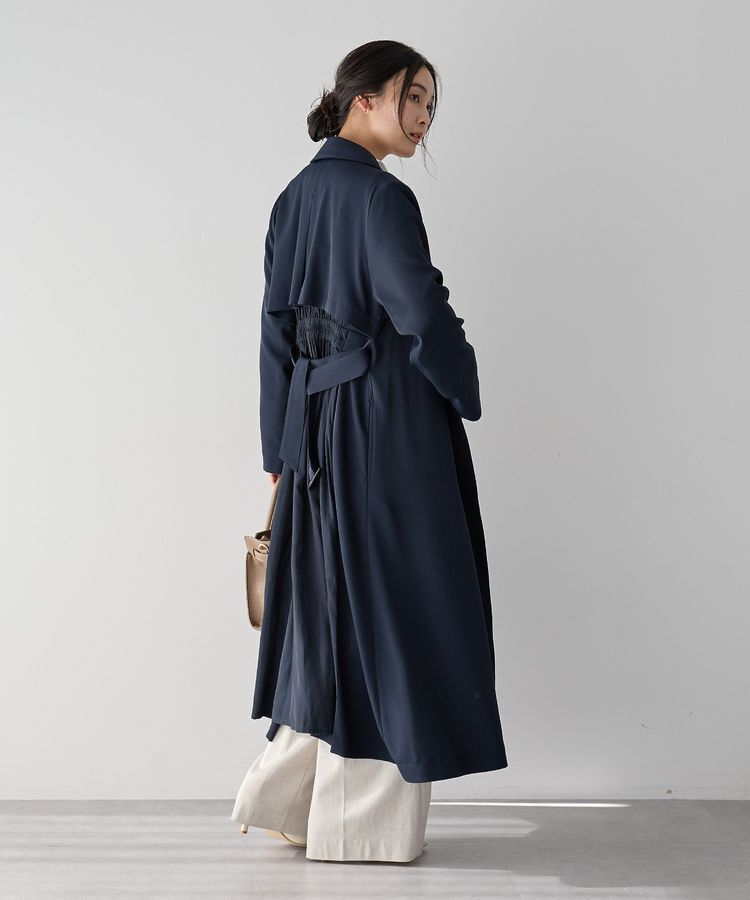 YECCA VECCA「【UVカット/花粉ガード】素材MIXトレンチコート」|トレンチコート|