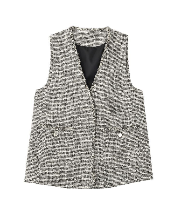 YECCA VECCA「ツイードジレ」|ベスト・ジレ|