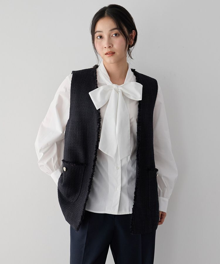 YECCA VECCA「ツイードジレ」|ベスト・ジレ|