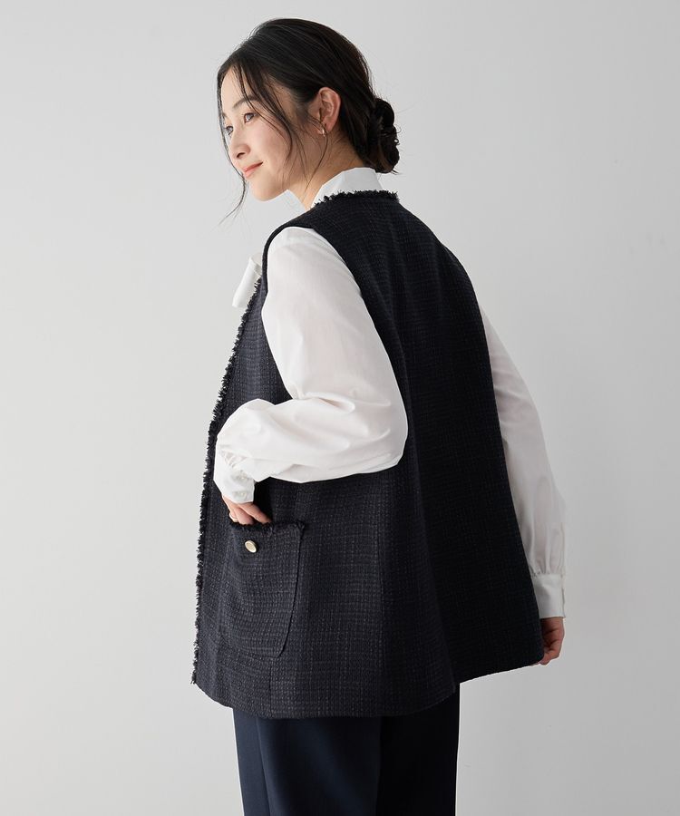 YECCA VECCA「ツイードジレ」|ベスト・ジレ|