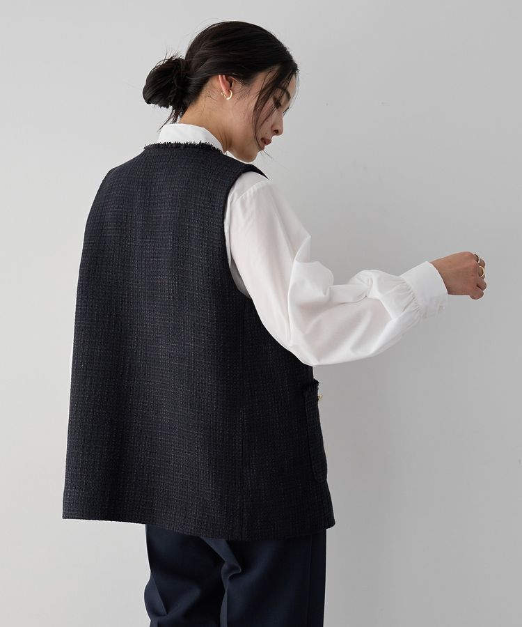 YECCA VECCA「ツイードジレ」|ベスト・ジレ|