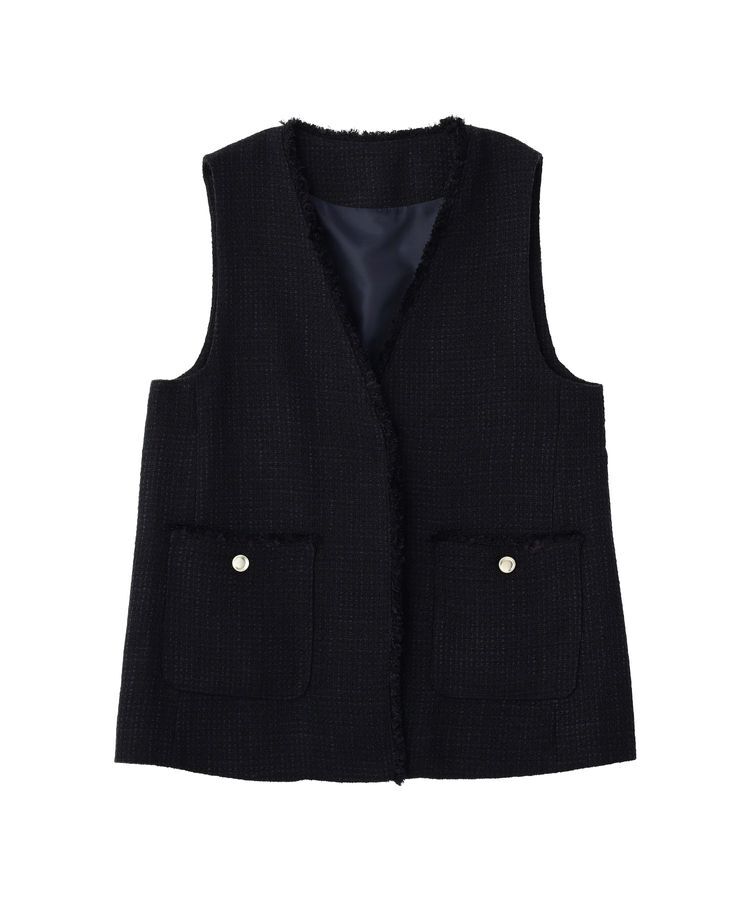 YECCA VECCA「ツイードジレ」|ベスト・ジレ|