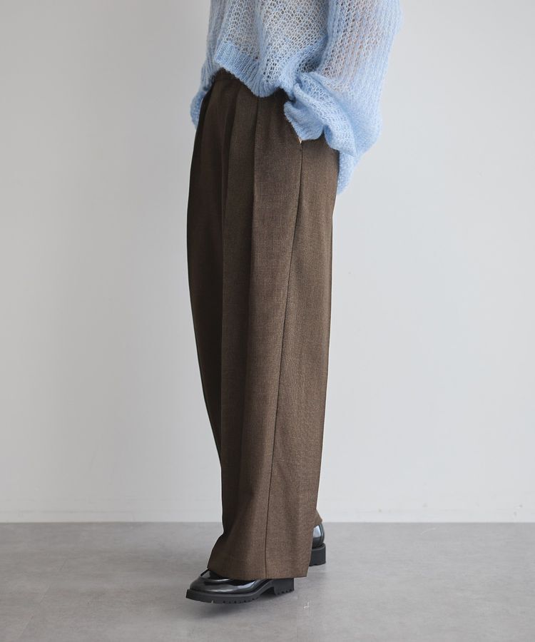 GARAGE OF GOOD CLOTHING「【日本製】ミックスヤーン２タックワイドパンツ」|その他|