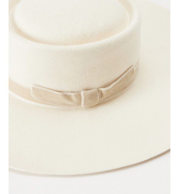 LOULOU WILLOUGHBY「【LOULOU WILLOUGHBY】ベロアリボンハット」|ハット|