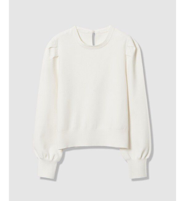 LOULOU WILLOUGHBY「【LOULOU WILLOUGHBY】フラワー衿付プルオーバー」|ニット・セーター|