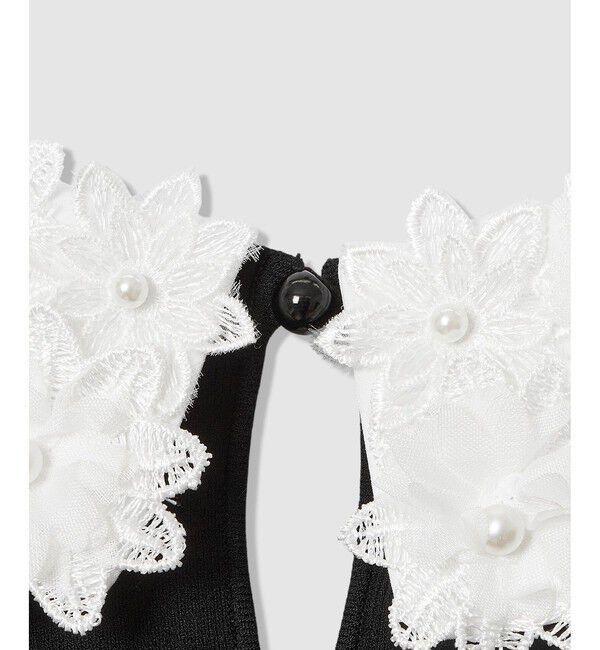 LOULOU WILLOUGHBY「【LOULOU WILLOUGHBY】フラワー衿付プルオーバー」|ニット・セーター|