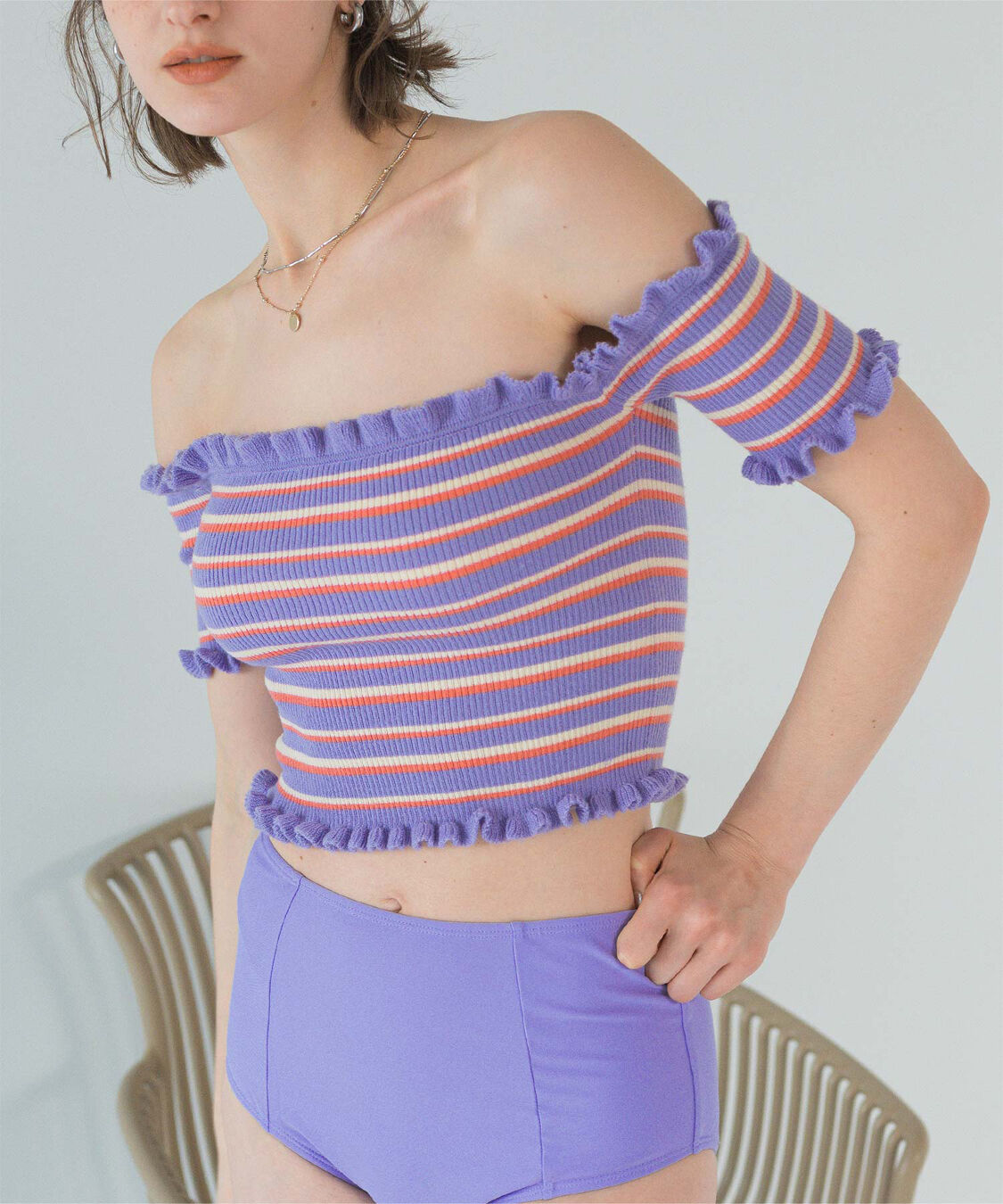 SEA DRESS「マルチカラーニットビキニ/水着」|ビキニ|