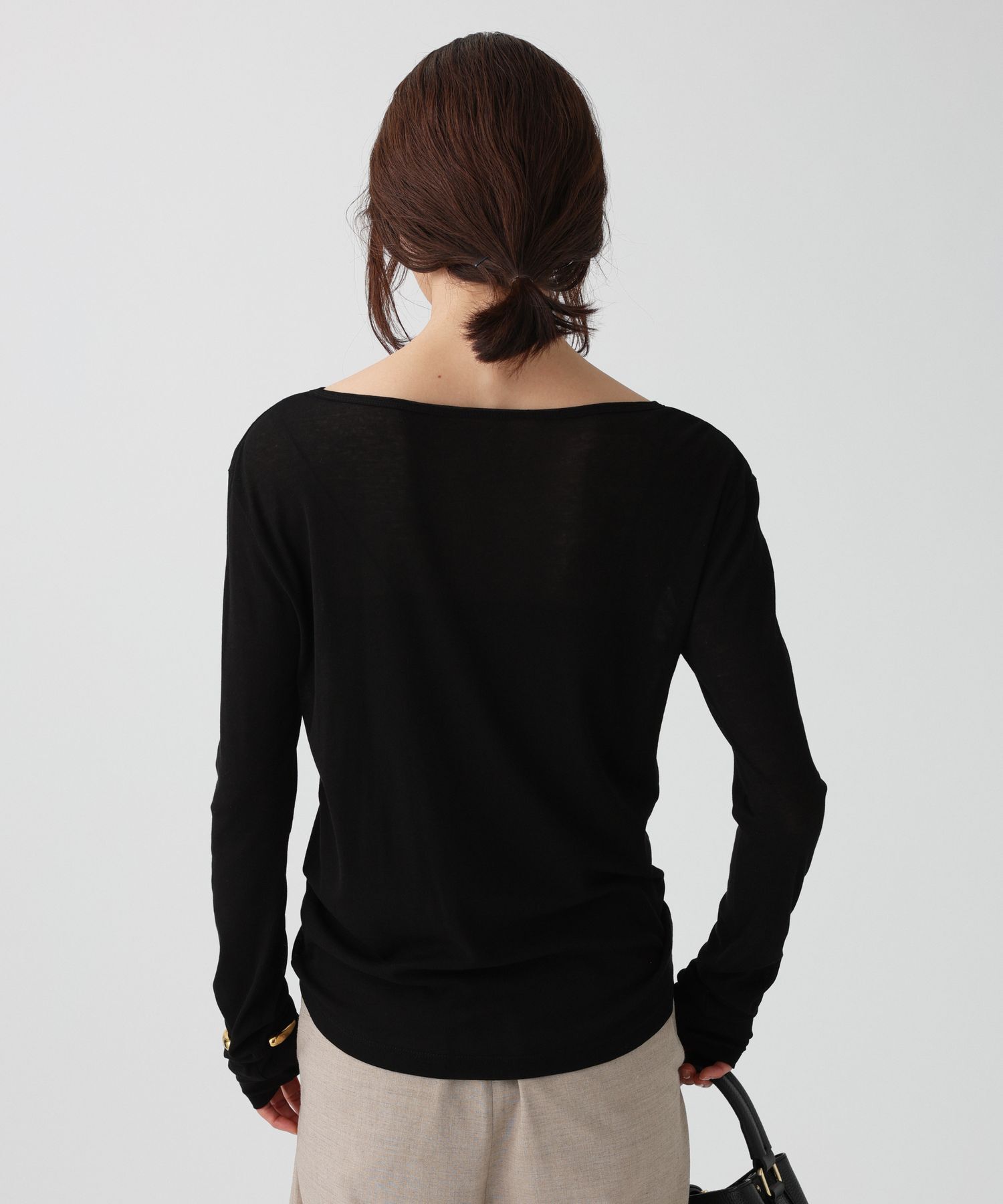 BABYLONE「シアーフライスクルーネックプルオーバー/マシンウォッシャブル」|Tシャツ・カットソー|