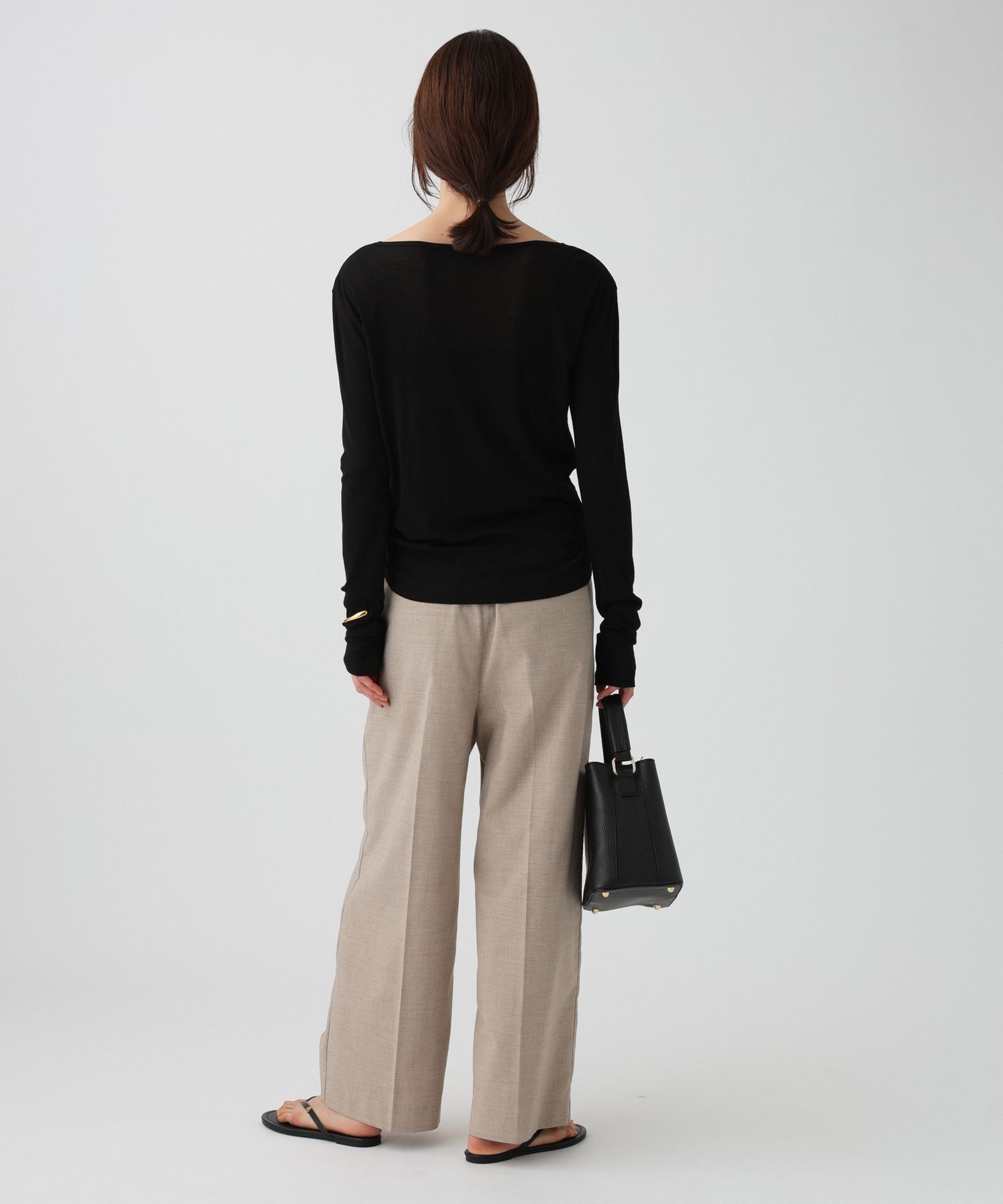 BABYLONE「シアーフライスクルーネックプルオーバー/マシンウォッシャブル」|Tシャツ・カットソー|