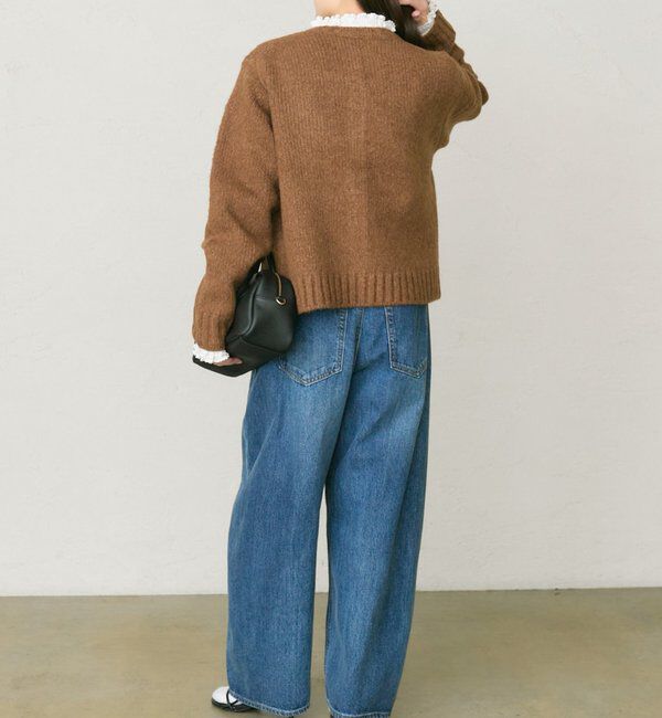  「アルパカ混ニットカーディガン」|カーディガン|