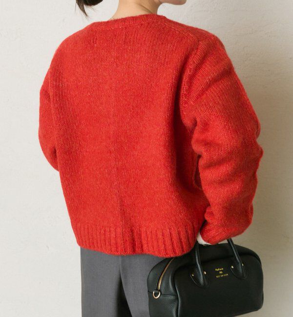  「アルパカ混ニットカーディガン」|カーディガン|