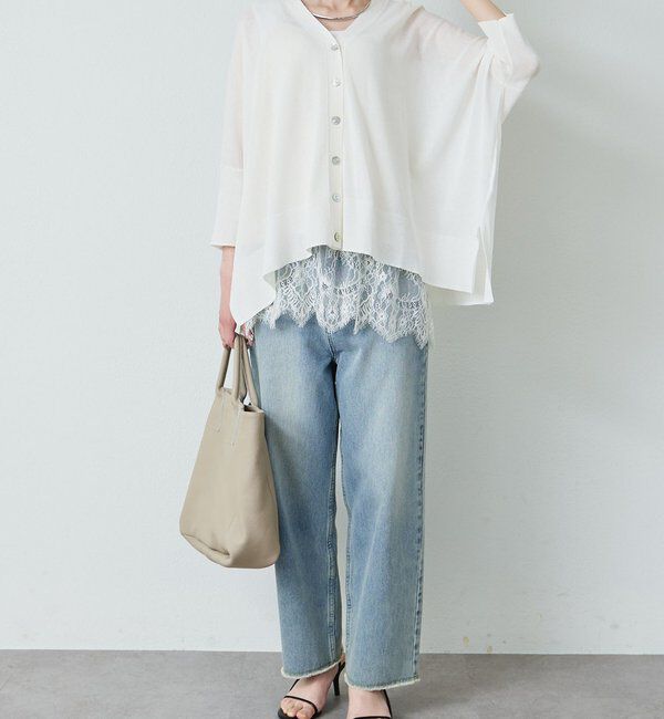  「シアーVネックカーディガン」|カーディガン|