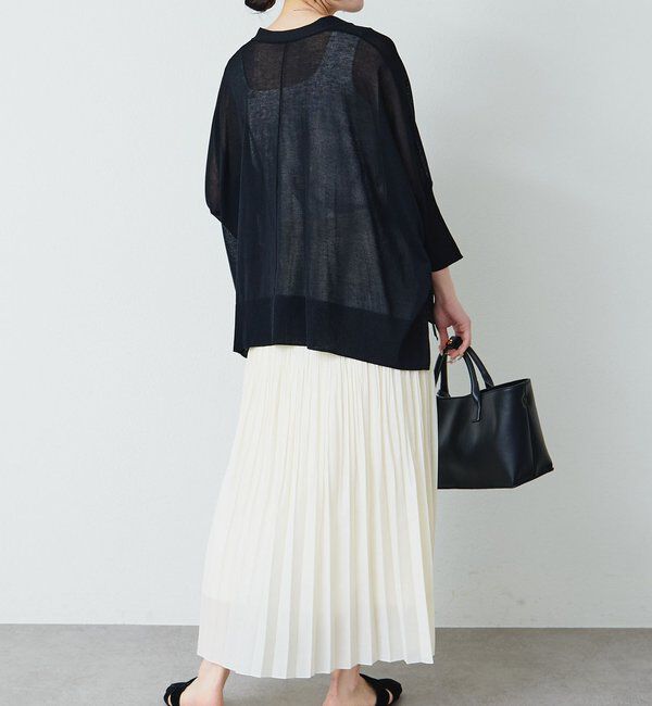  「シアーVネックカーディガン」|カーディガン|