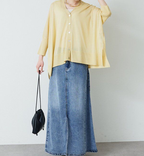  「シアーVネックカーディガン」|カーディガン|