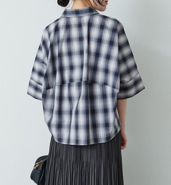  「ロールアップチェックシャツ」|シャツ・ブラウス|