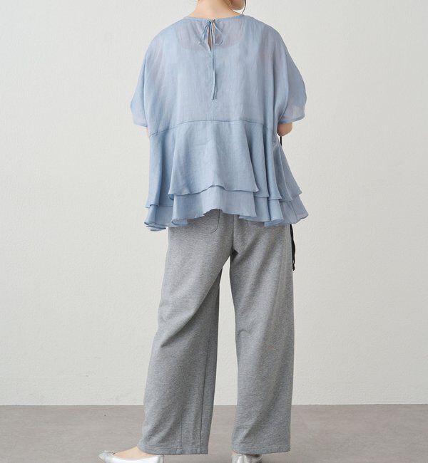  「【＠sein___000企画/リバイバル/新色】ラミー2枚重ねペプラムブラウス」|プルオーバー|