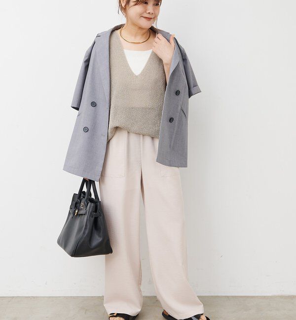  「【＠noricorico102】ハーフスリーブダブルデザインテーラードジャケット」|テーラードジャケット|