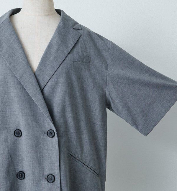  「【＠noricorico102】ハーフスリーブダブルデザインテーラードジャケット」|テーラードジャケット|