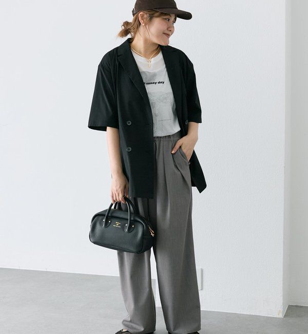  「【＠noricorico102】ハーフスリーブダブルデザインテーラードジャケット」|テーラードジャケット|