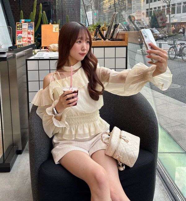  「2WAYワンショルフリルブラウス」|シャツ・ブラウス|