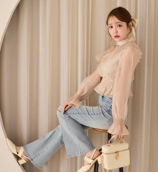  「2WAYワンショルフリルブラウス」|シャツ・ブラウス|