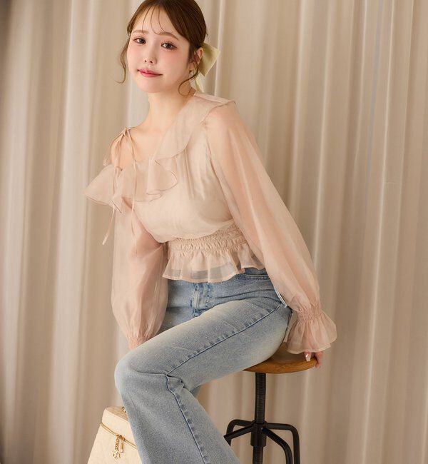  「2WAYワンショルフリルブラウス」|シャツ・ブラウス|