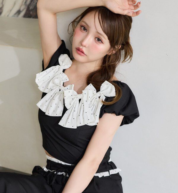  「【Black Ribbon Collection】メニーリボンブラウス」|シャツ・ブラウス|