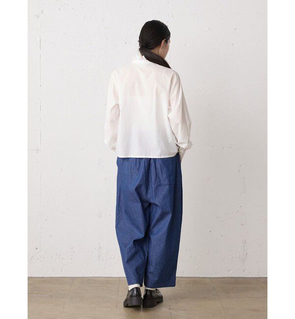 MidiUmi「MidiUmi ピンタックレースシャツ」|シャツ・ブラウス|