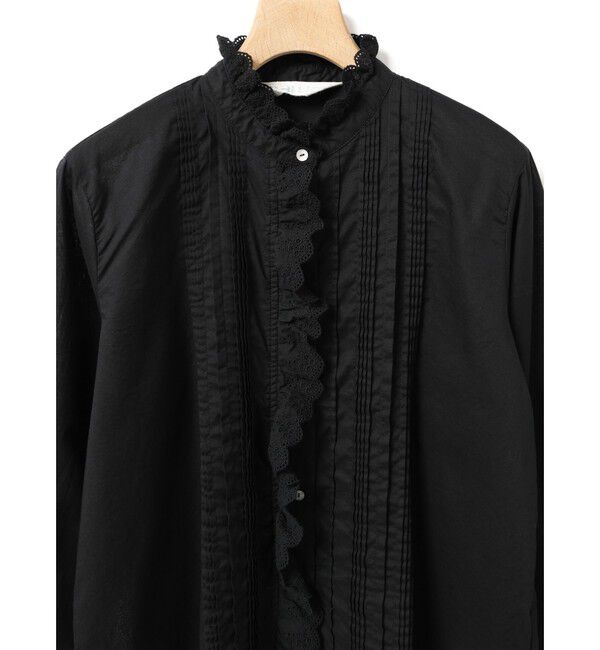MidiUmi「MidiUmi ピンタックレースシャツ」|シャツ・ブラウス|