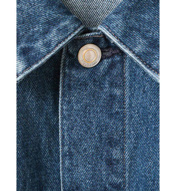 mizuiro ind「mizuiro ind コンパクトデニムジャケット(ダメージ)」|デニムジャケット|