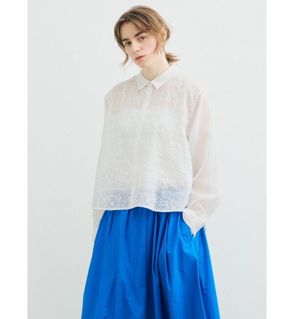 MARMARMAR「MARMARMAR レースワイドシャツ」|シャツ・ブラウス|