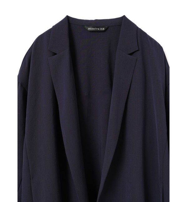 mizuiro ind「mizuiro ind テーラードシャツジャケット」|テーラードジャケット|
