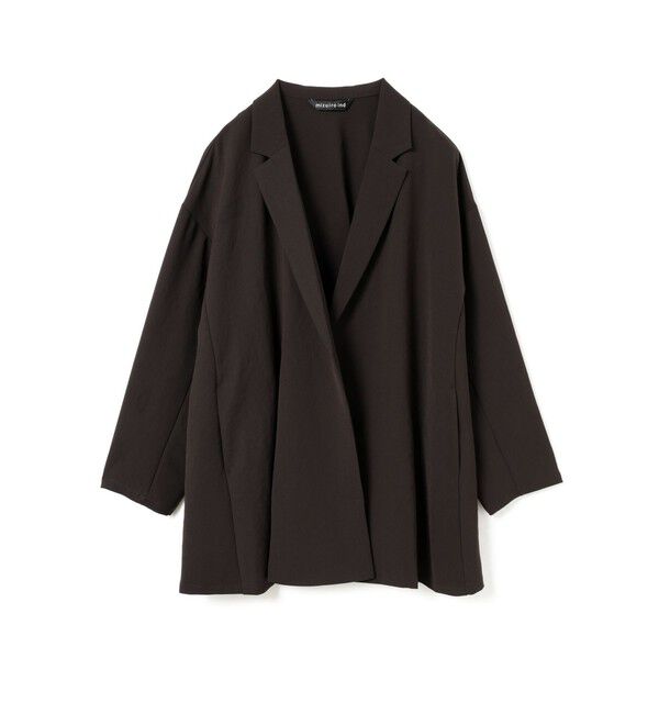 mizuiro ind「mizuiro ind テーラードシャツジャケット」|テーラードジャケット|ダークグレー