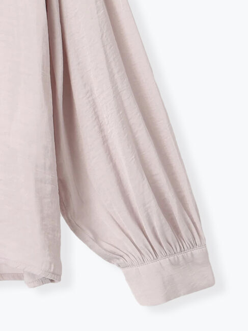 Lugnoncure「袖フリルスタンドブラウス」|シャツ・ブラウス|