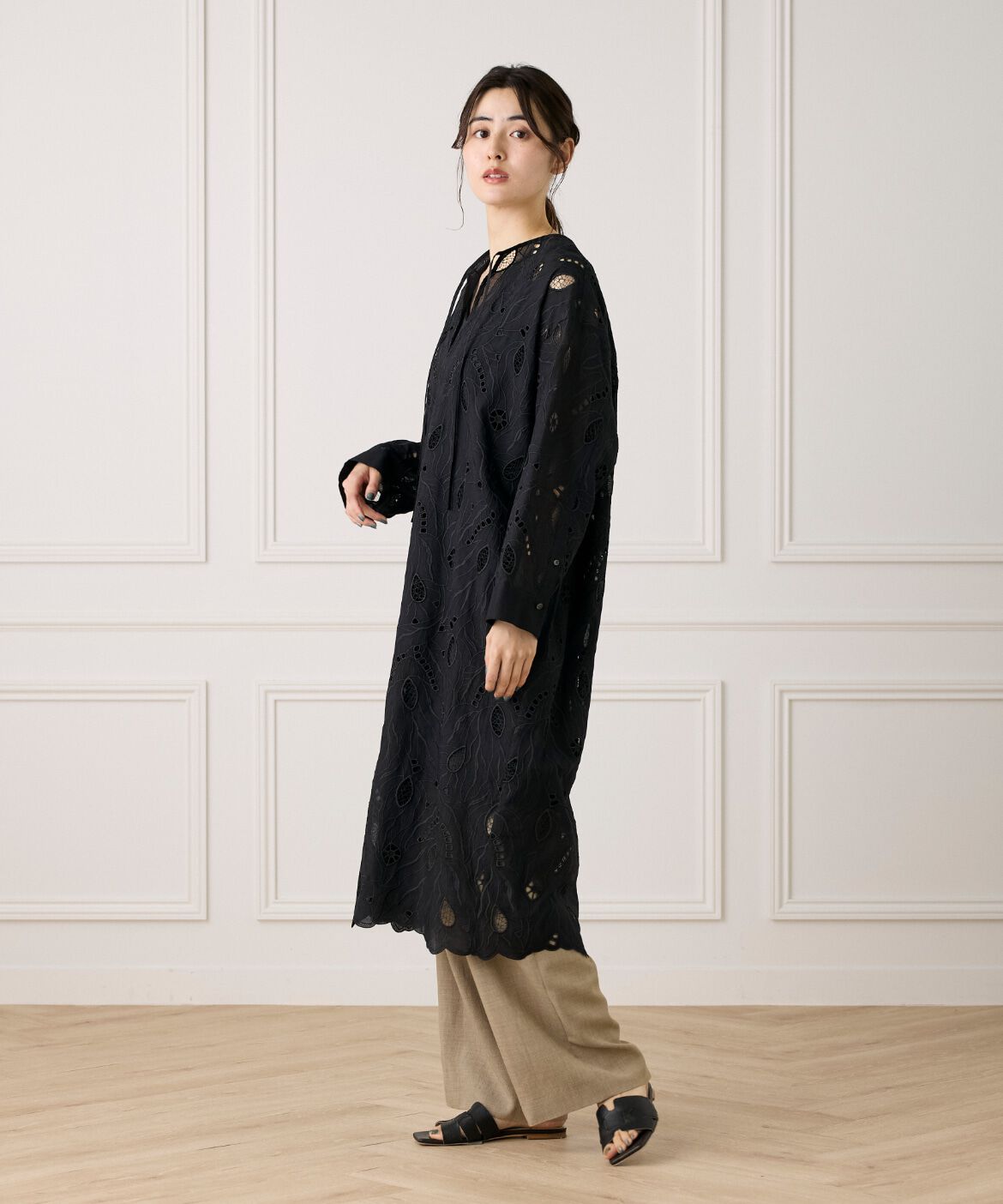 INED「レースカフタンワンピース《la veille by SUPERIOR CLOSET》」|ワンピース|