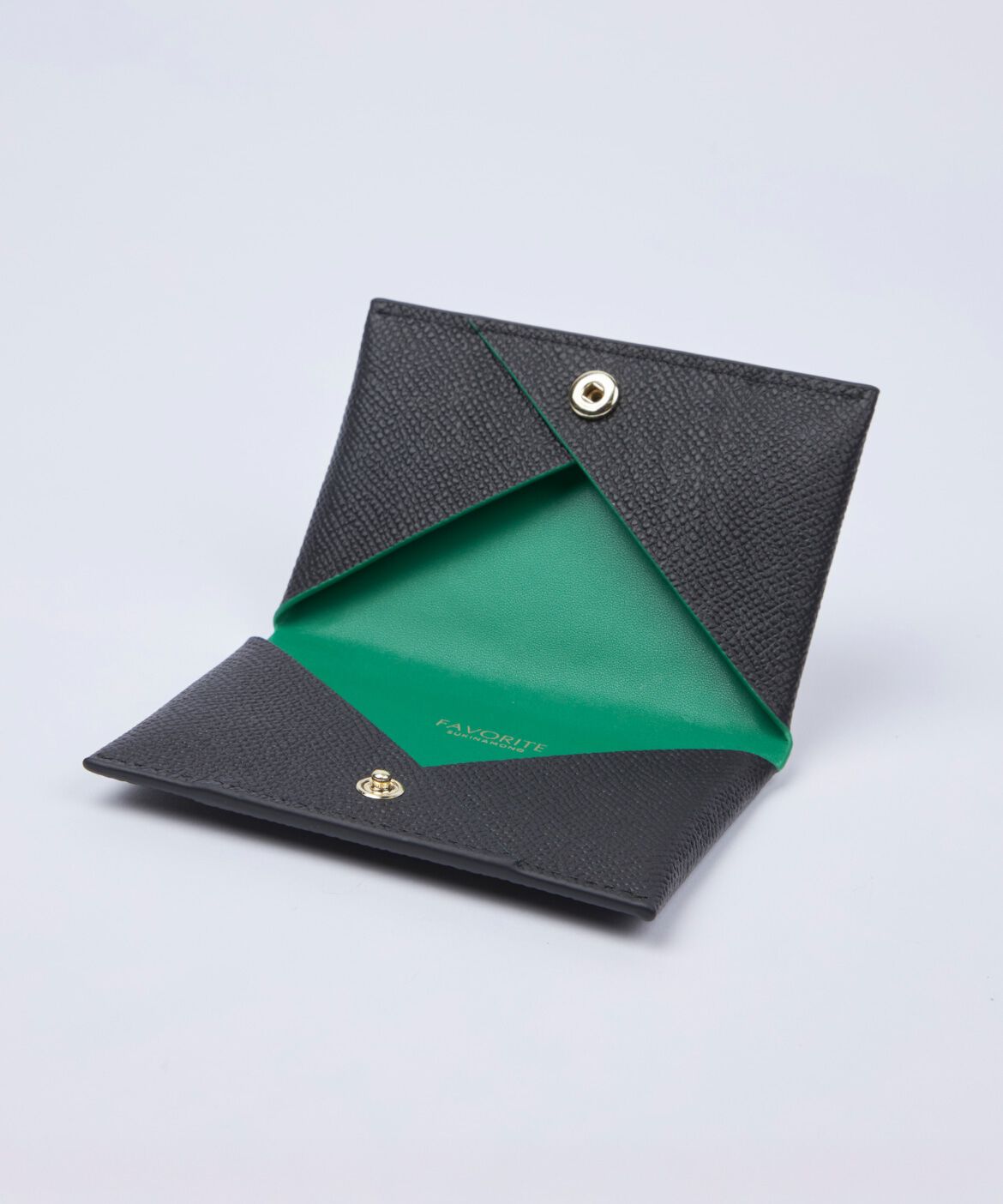 FAVORITE SUKINAMONO「バイカラーカードケース《ORIGINAL》 」|定期入れ|ブラック