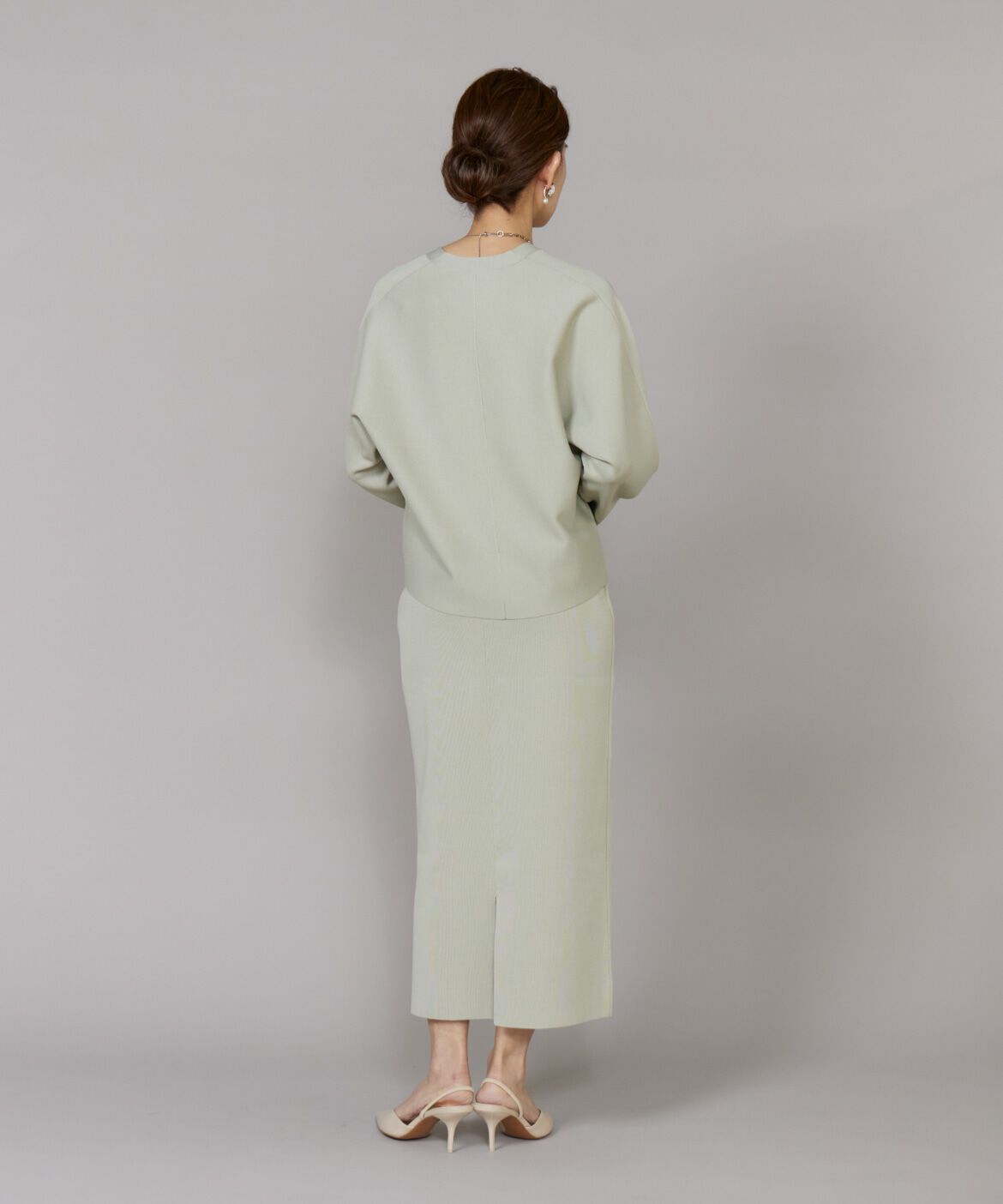 Le Souk「《大きいサイズ》Aラインニットスカート」|タイト|