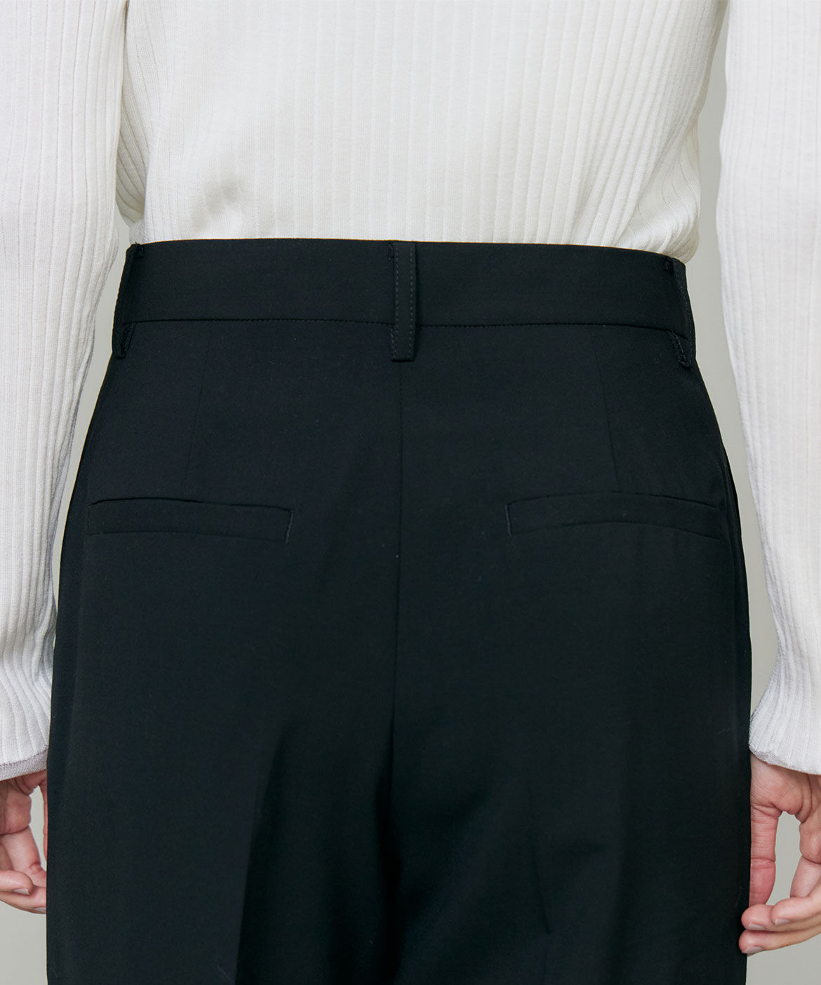 INED「《大きいサイズ》オゾン防縮加工センタープレスパンツ」|その他|