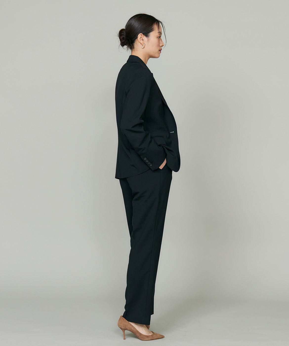 INED「《大きいサイズ》オゾン防縮加工センタープレスパンツ」|その他|