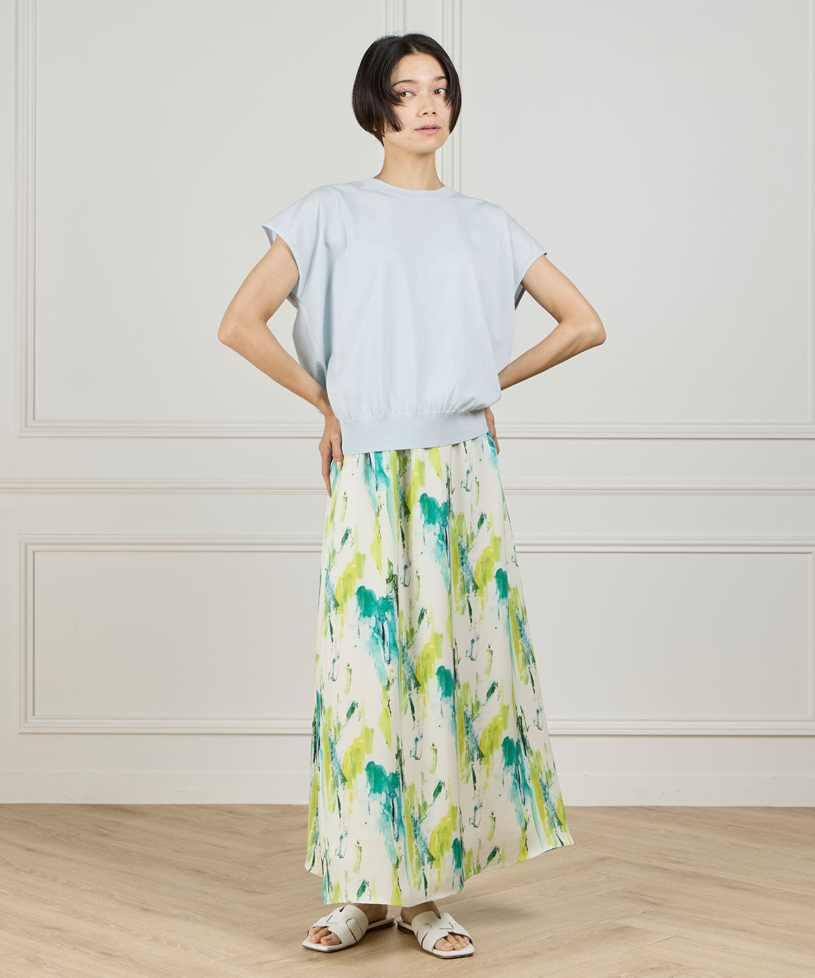 INED「フレンチスリーブニット」|ニット・セーター|