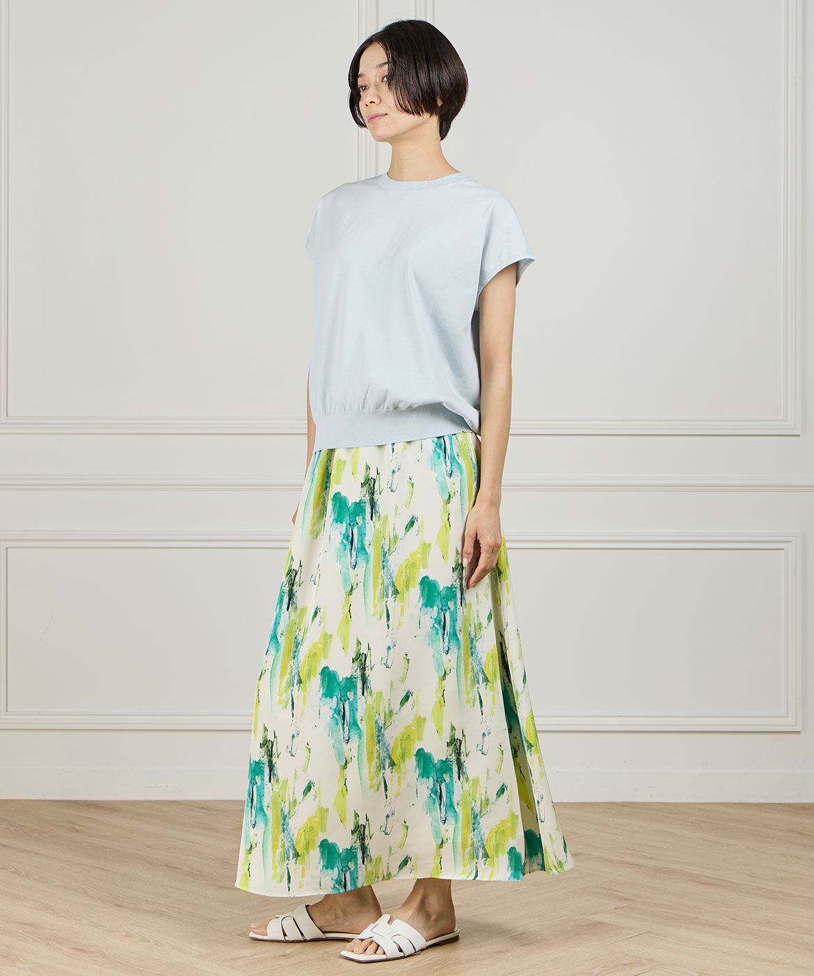 INED「フレンチスリーブニット」|ニット・セーター|