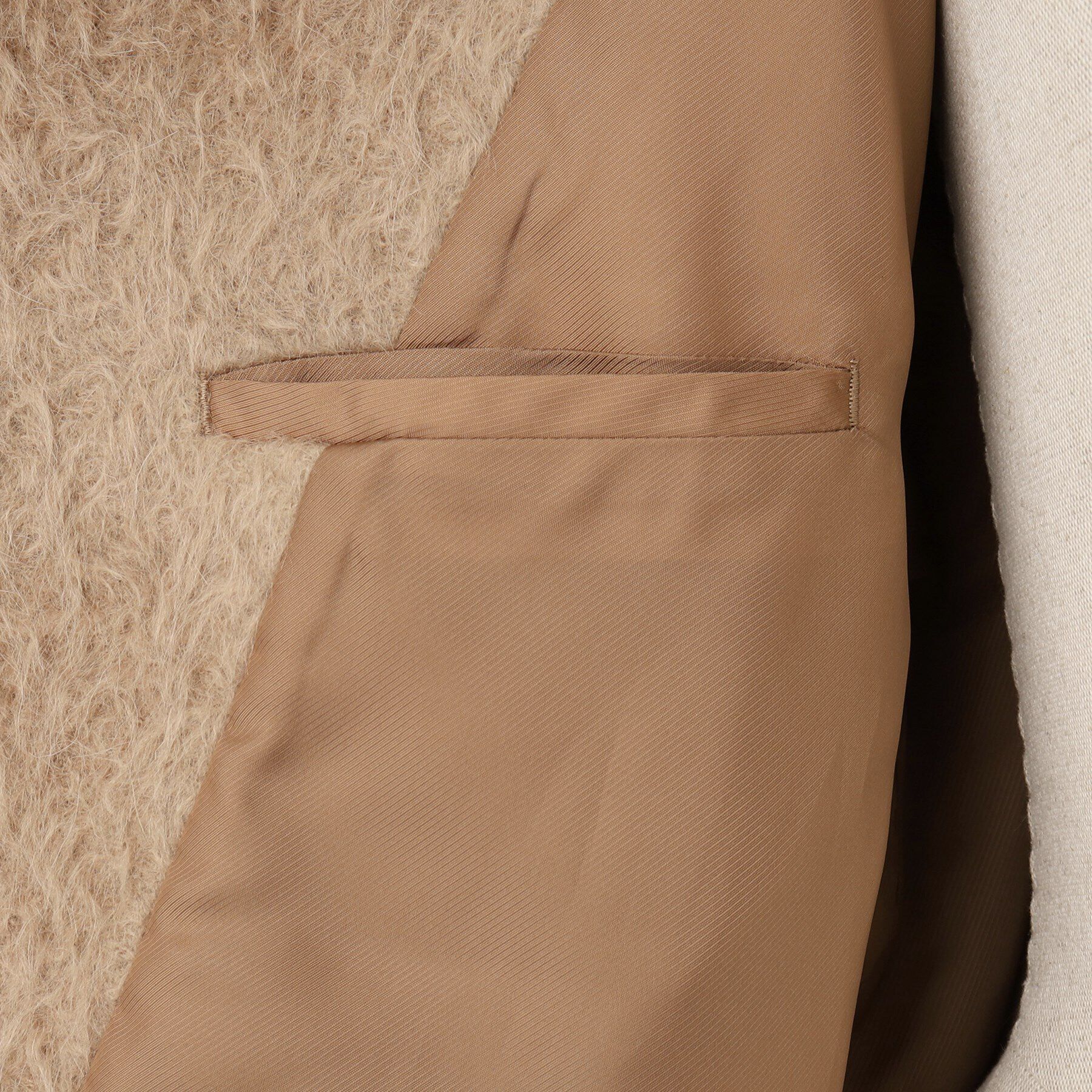 UNTITLED「スーリーアルパカコート」|ステンカラーコート|